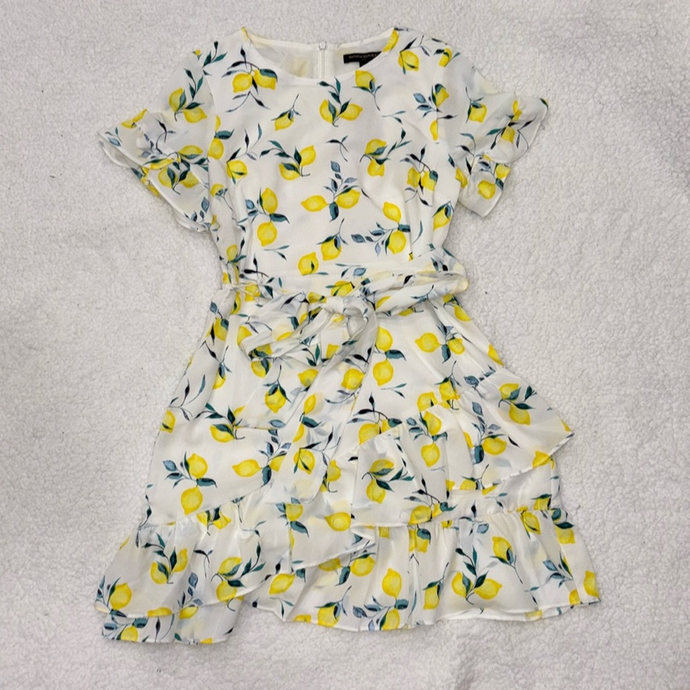 Lemon Ruffle Dress